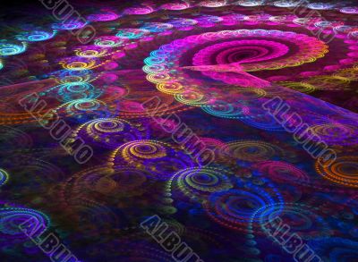 Spiral from the color Spiral from the color