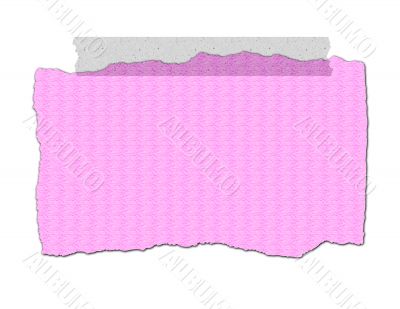 Pink Textured Paper - Ripped with Tape
