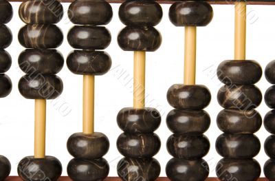 Abacus with beads as scale