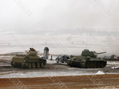 tank battle field