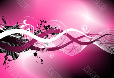 pink rough vector design