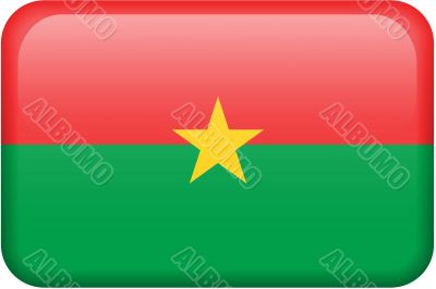 Burkina Faso Flag Button