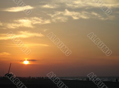 beautiful beach sunset