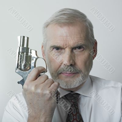 Man holding gun