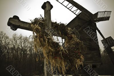 Grave at a mill