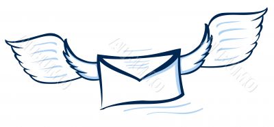 Vector illustration of an abstract envelope