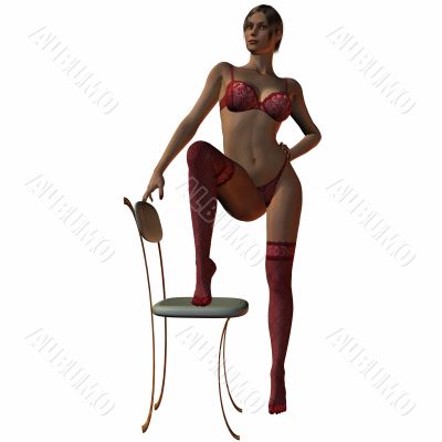 Sexy Girl on the chair