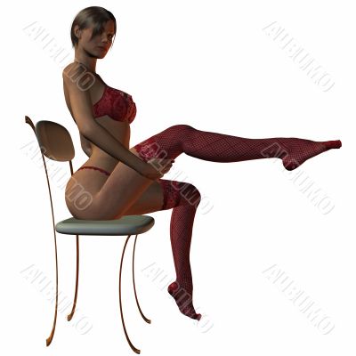 Sexy Girl on the chair