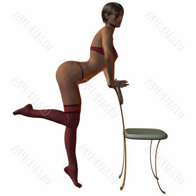 Sexy Girl on the chair