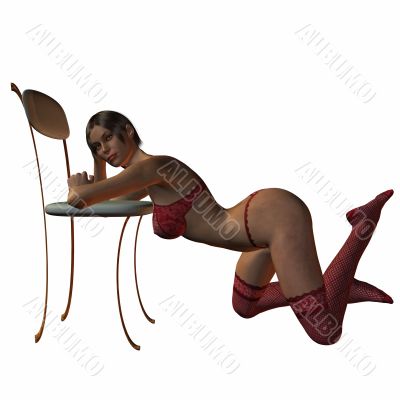 Sexy Girl on the chair
