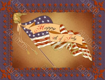 Greeting Card - 4th July