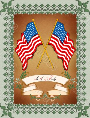 Greeting Card - 4th July