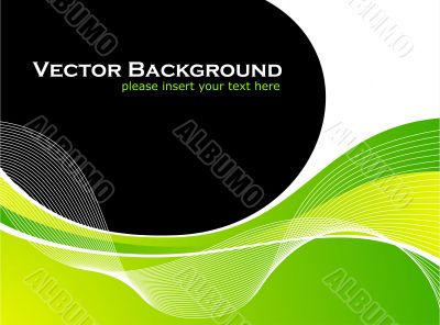 abstarct vector background with white wave