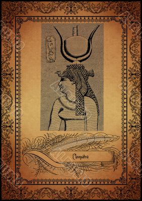 Parchment with egyptian elements