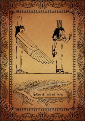 Parchment with egyptian elements