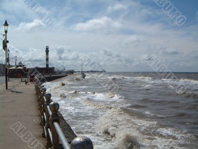 Rough Sea Against the Prom