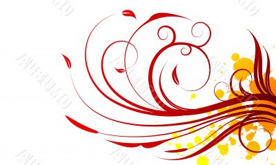 spring red vector illustration