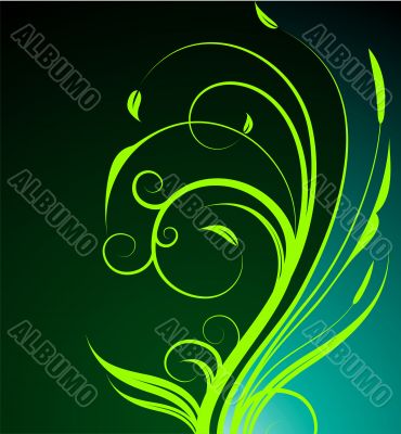 vector spring floral background