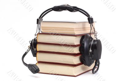 headphones and books headphones and books