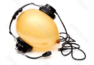 ballon with headphone ballon with headphone
