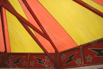 Interior of English Fun Fair Stall