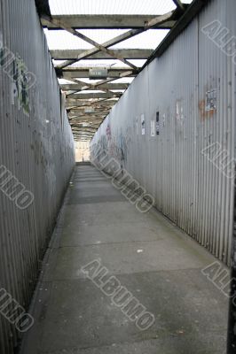 Grungy Public Pathway in Liverpool