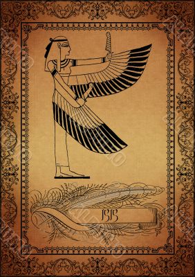 Parchment with egyptian elements