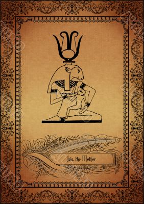 Parchment with egyptian elements