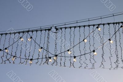 Christmas Street Lights in Daytime