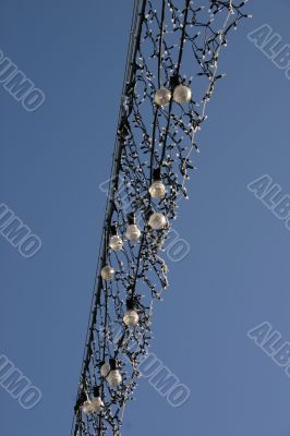 Christmas Street Lights in Daytime