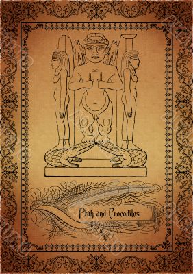 Parchment with egyptian elements