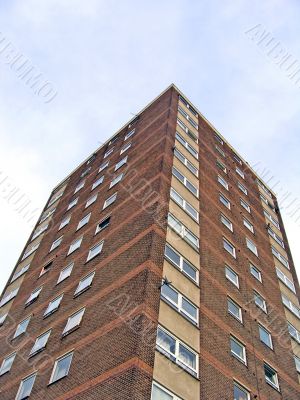 1960s Tower Block in England