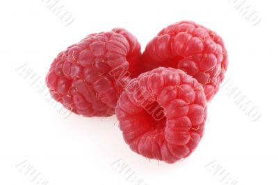 Three raspberries.