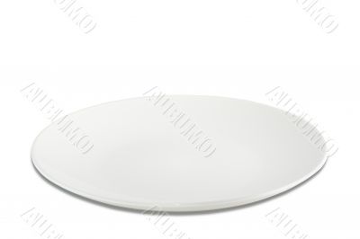 simply white plate, isolated