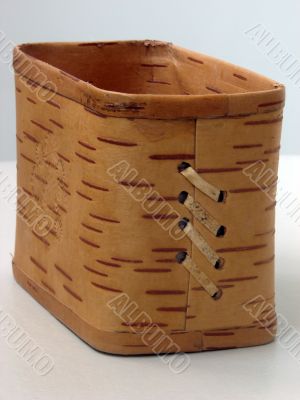 Box from a bark of a birch