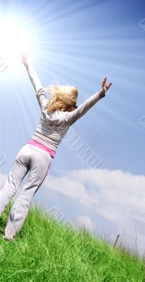 Girl on the meadow