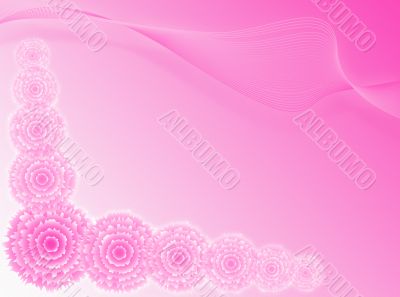 Pink flowers backdrop