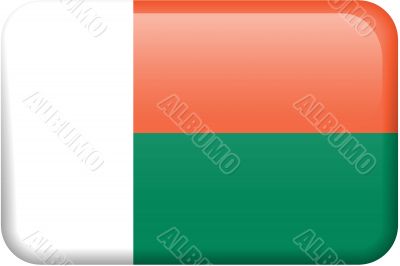Madagascar Flag Button