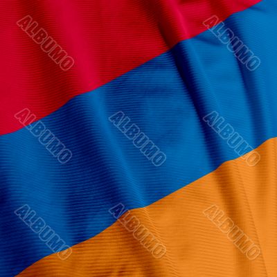 Armenian Flag Closeup