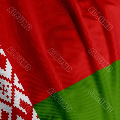 Belarussian Flag Closeup