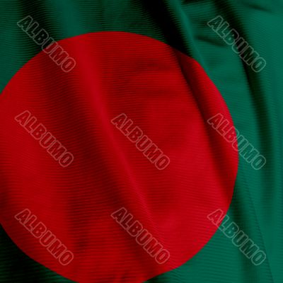 Bangladeshi Flag Closeup