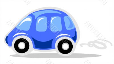 blue car blue car