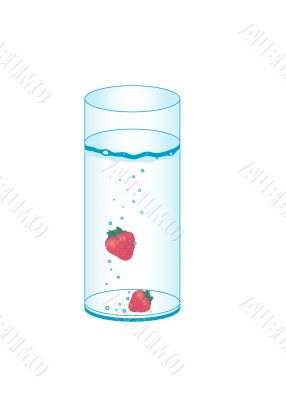 Drink wirh strawberries Drink wirh strawberries