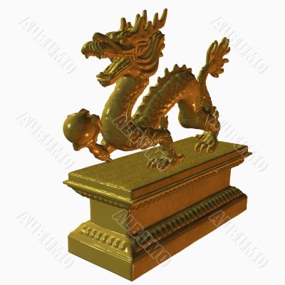 Asian Dragon Statue
