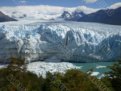 The Perito Moreno Glacier in Patagonia, Argentina.