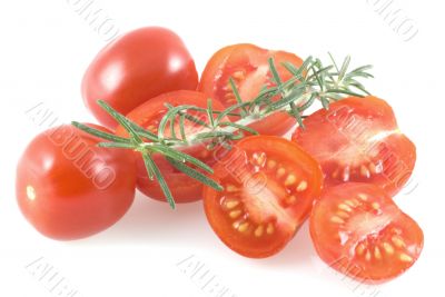 Cherry tomatoes and thyme.