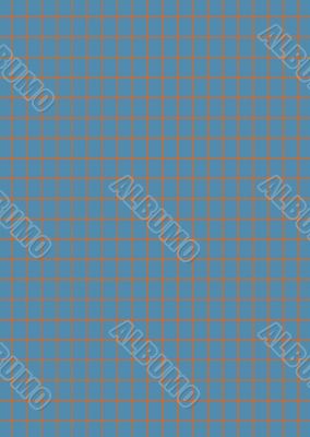 blue and rough orange check