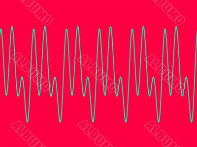 Pink with waveform