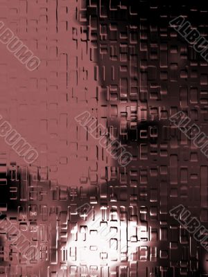 unhappy mood through patterned glass abstract