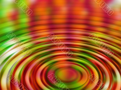 coloured rippled reflection